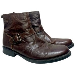 Venturini for Men Pisa Chukka Leather Boot Sz 11.5 EUC Chocolate Brown